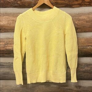 GAP Soft Yellow Crew Neck Sweater